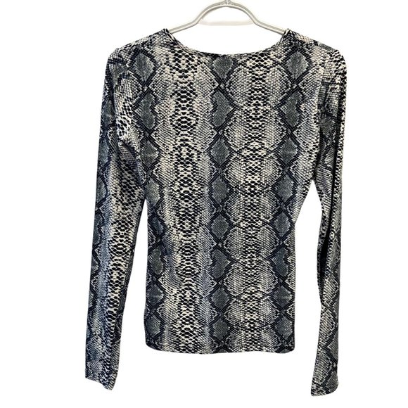 CASTRO Leopard Print Long Sleeve Shirt for Women Size XS - Picture 3 of 6